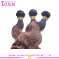 Virgin brazilian ombre color human hair weft, ombre hair weft